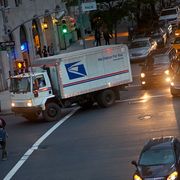 united states postal service truck traffic new york city